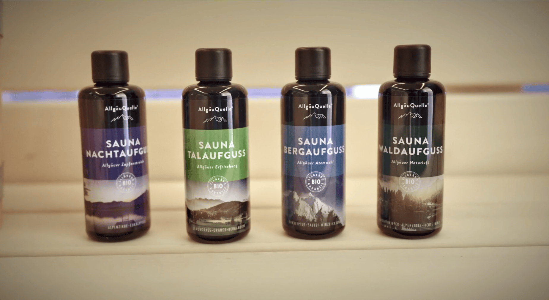 Hochwertige Sauna-Aufgüsse in der Gartensauna der Ferienwohnung in Reit im Winkl